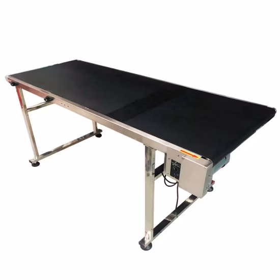White Food Grade Belt Conveyor Used in Food Production Line