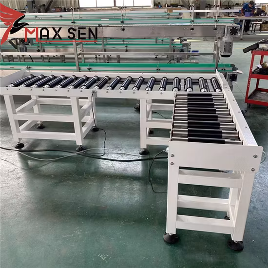 Heavy Duty High Output Power Electrical Pallet Chain Conveyor System with Twin Chain, Pallet Roller Chain Transfer Conveyor Line System for Carton Box