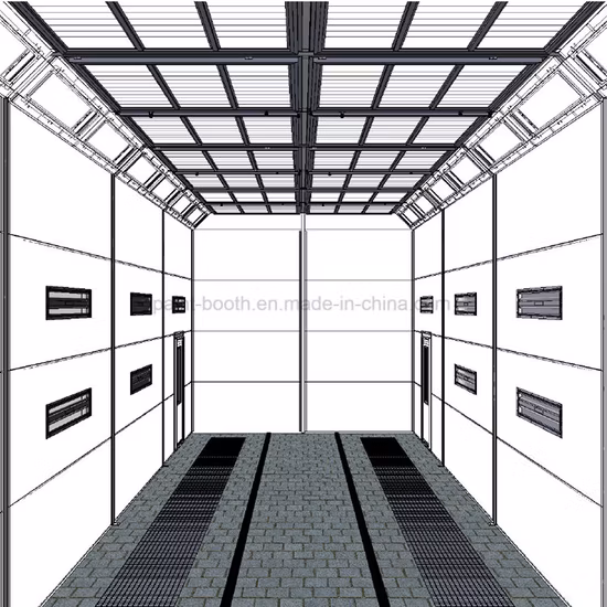 Infitech Ce Standard Factory Supply Industrial Painting Room/Painting Chamber (IT